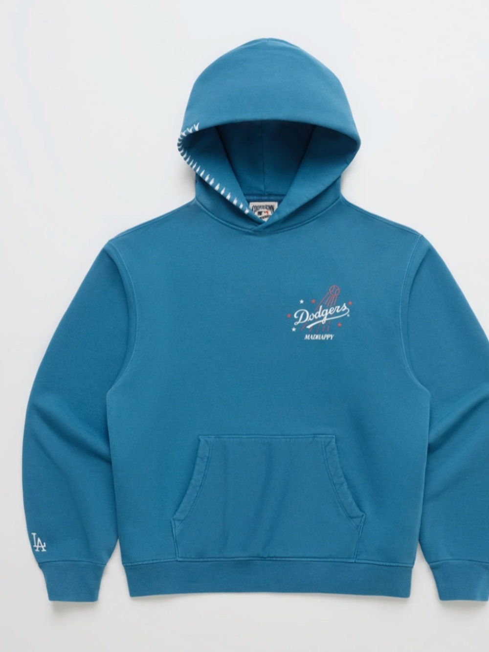 MadHappy Dodgers Stars Fleece Hoodie Size Small
